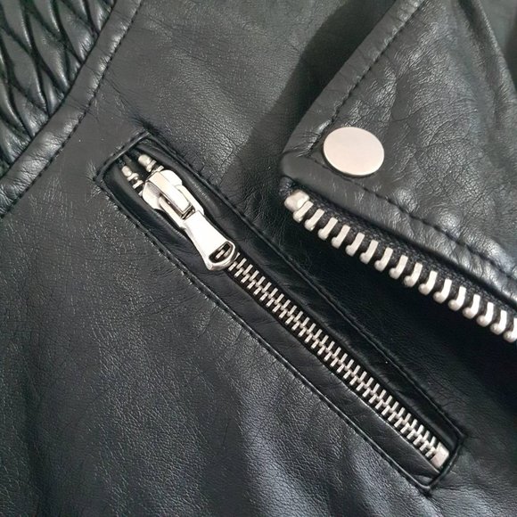 Joe Fresh Vegan Leather Jacket - Picture 5 of 13